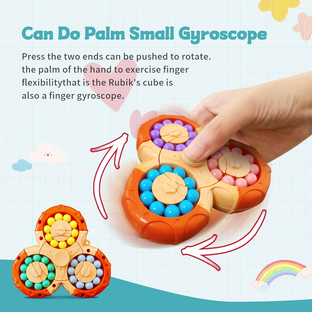 Rotating Magic Beads Cube