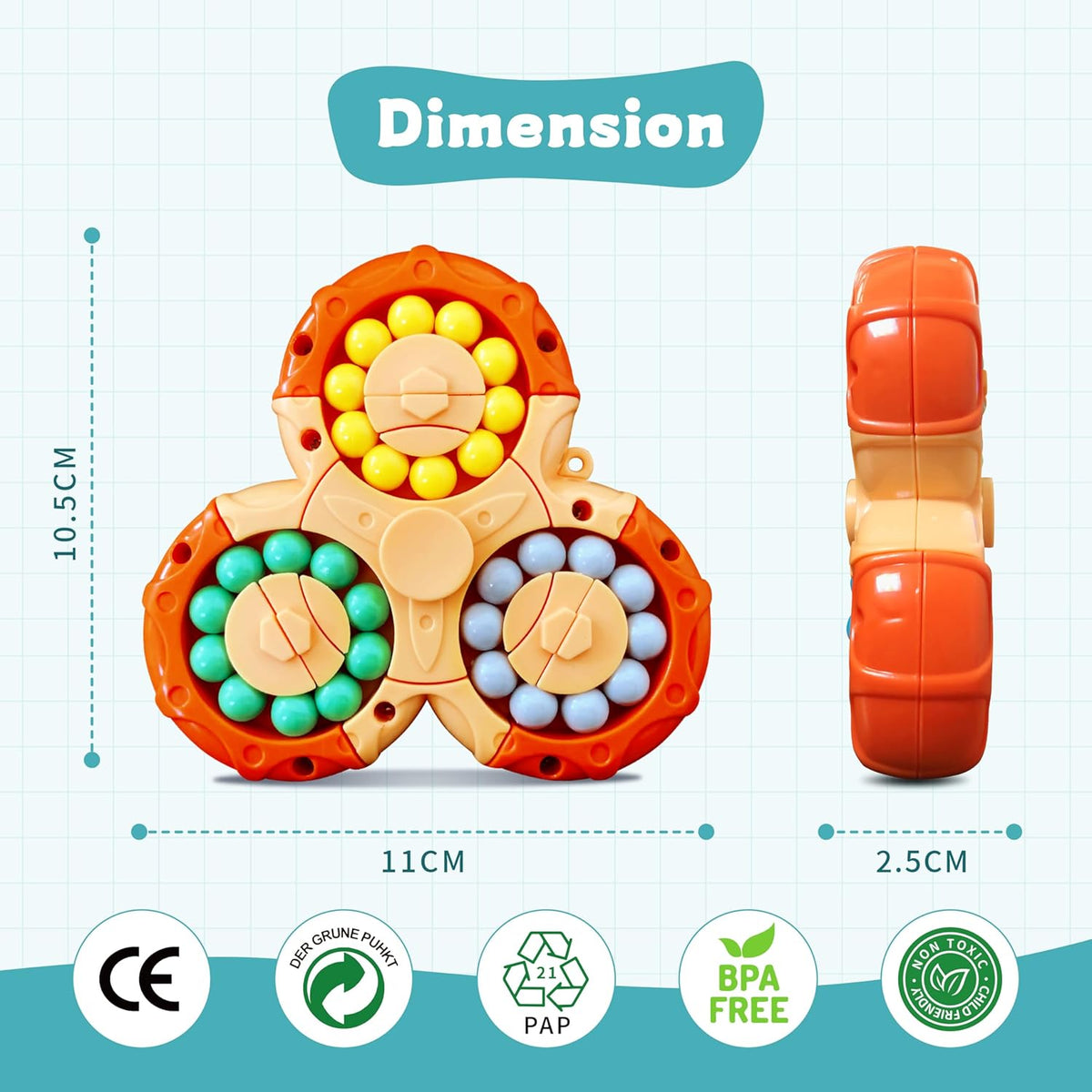 Rotating Magic Beads Cube