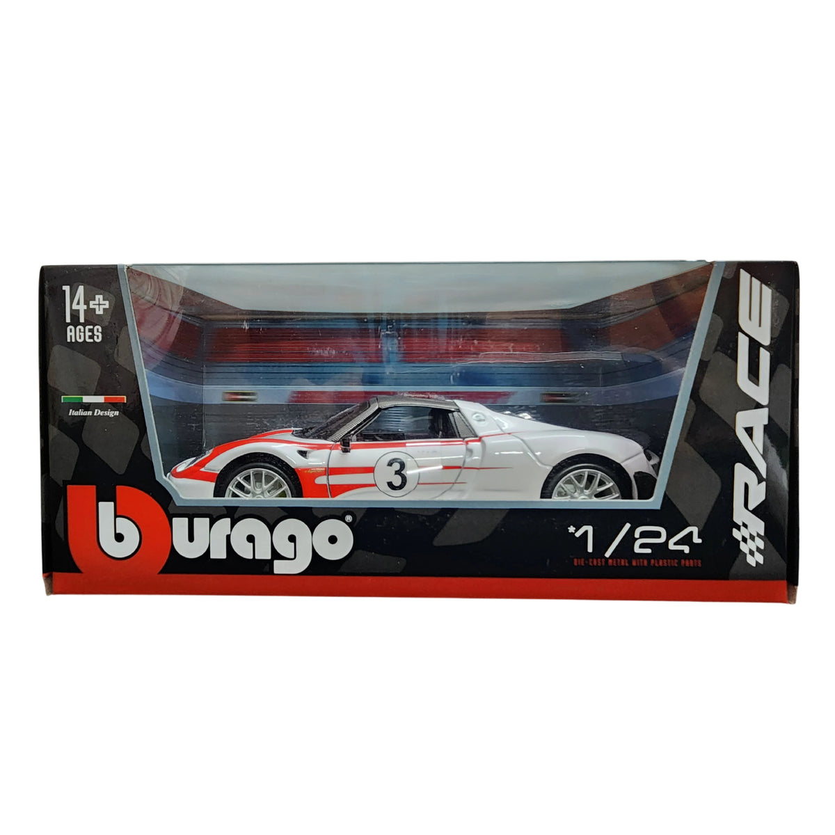 Bburago Porsche 918 Weissach 1:24 Scale Diecast Model