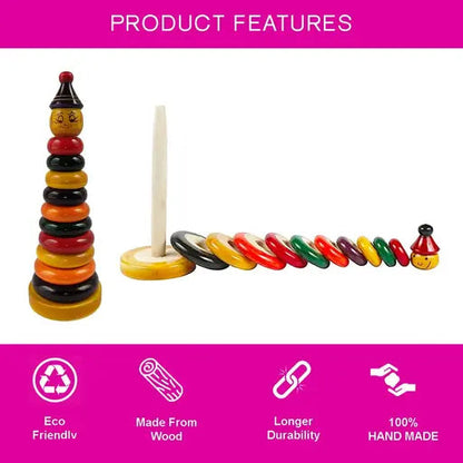Wooden Joker Stacking/Counting Ring