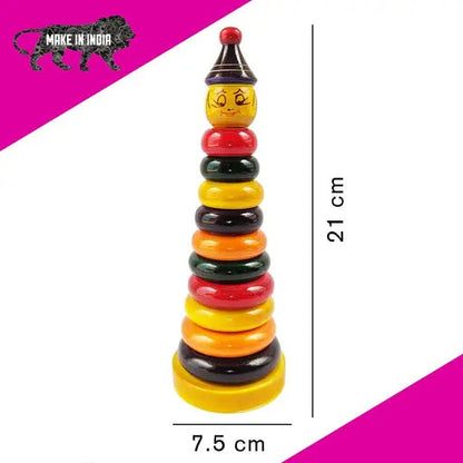 Wooden Joker Stacking/Counting Ring