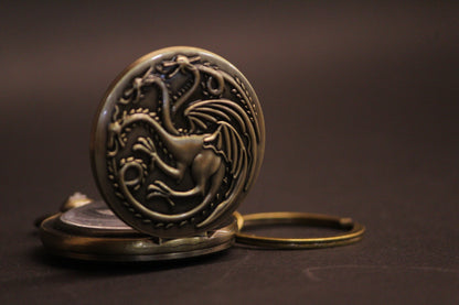 Game of Thrones House Targaryen Pocket Watch