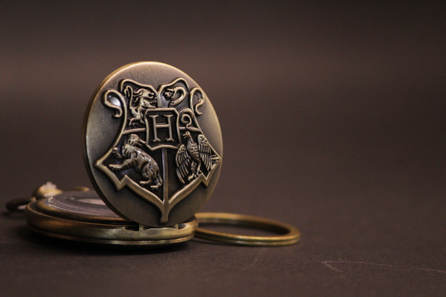 Harry Potter Hogwarts Logo Pocket Watch