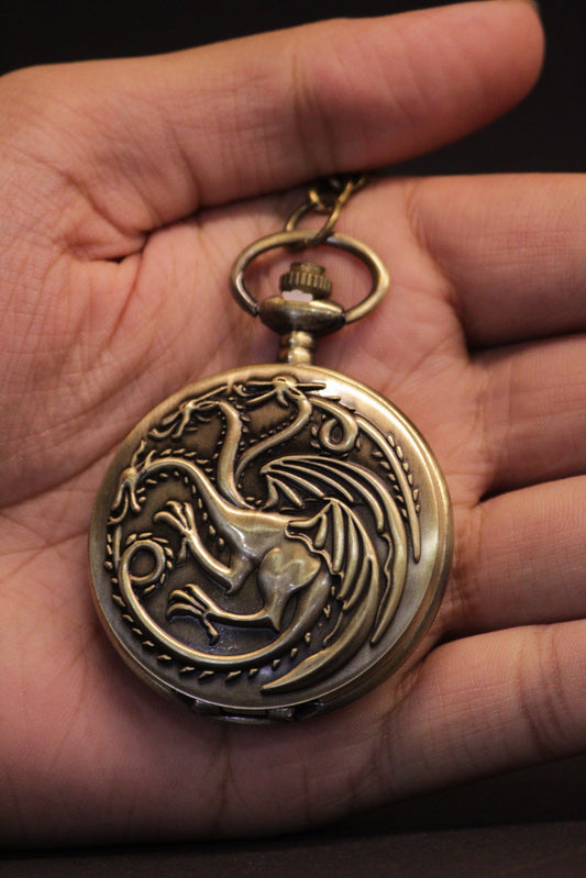 Game of Thrones House Targaryen Pocket Watch