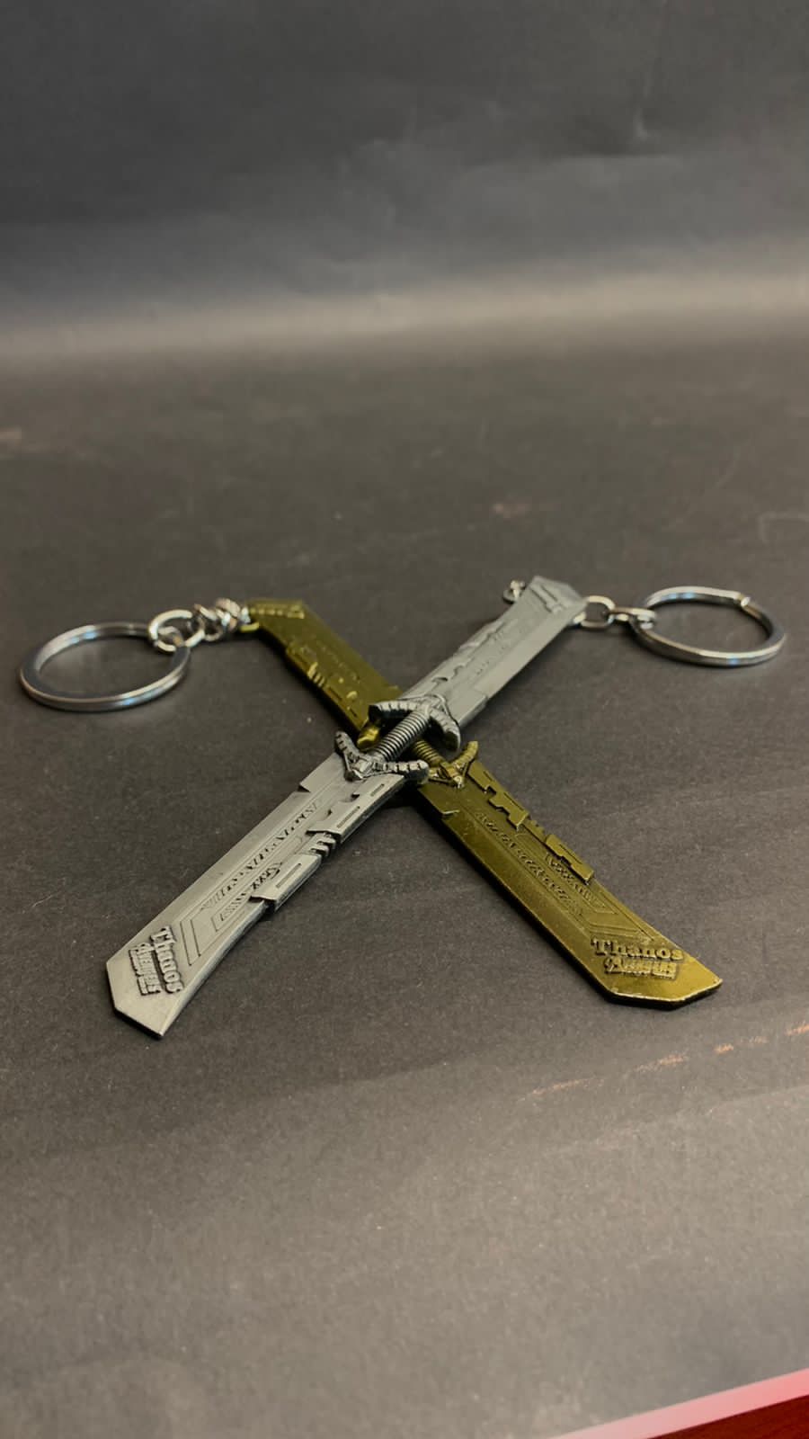 Thanos' Double-Edged Sword Keychain
