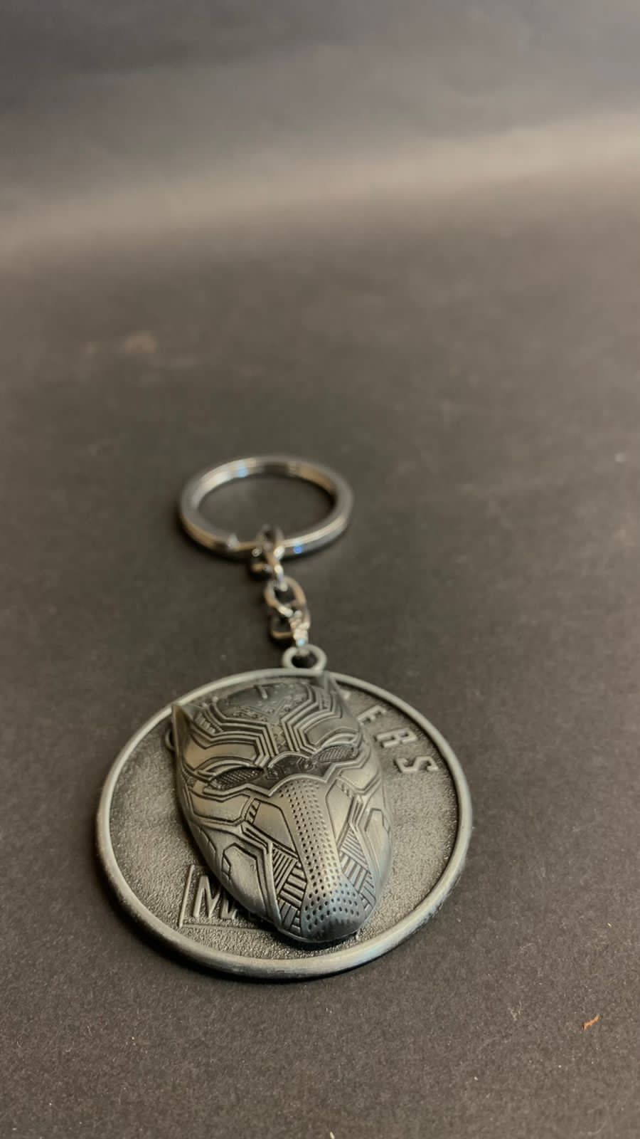 Black Panther Spinning Keychain