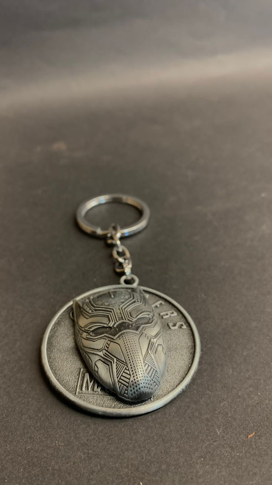 Black Panther Spinning Keychain