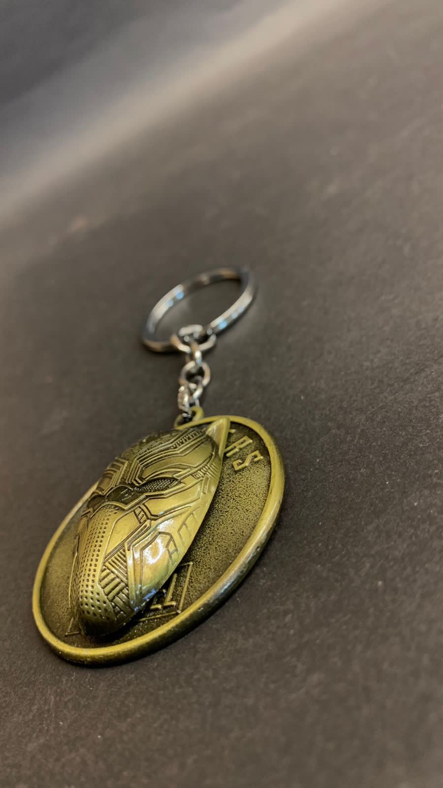 Black Panther Spinning Keychain