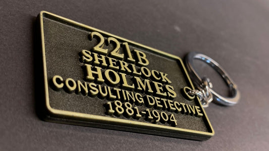 Sherlock Holmes 221B Keychain