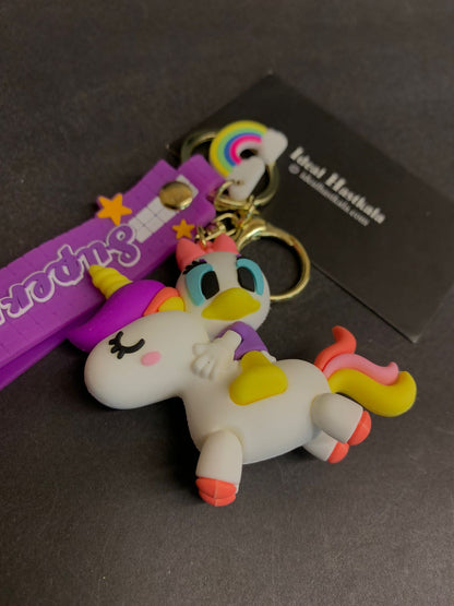 Unicorn Silicon Keychains