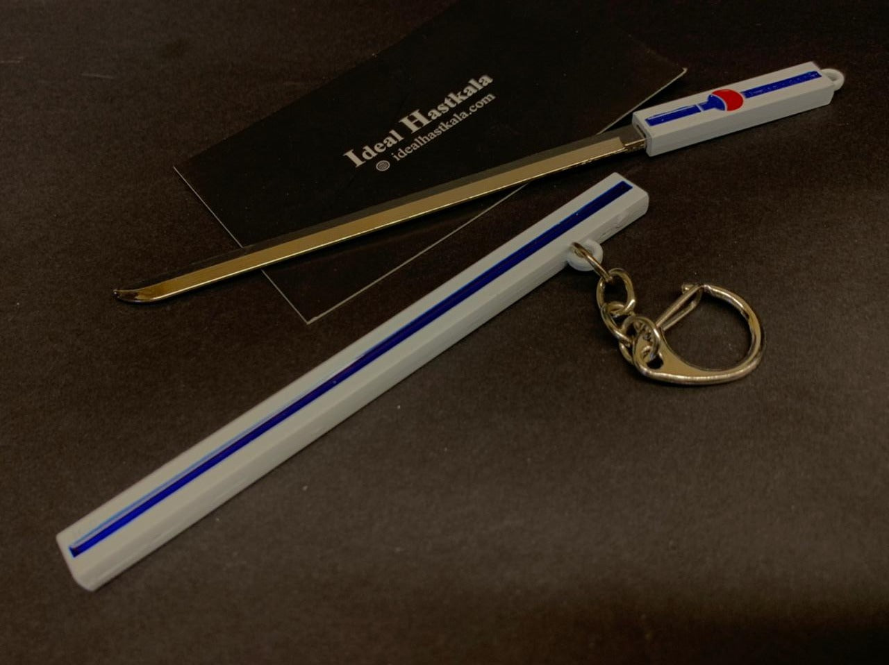 Naruto Sasuke Uchiha Mini Katana Keychain (White) (15cm)