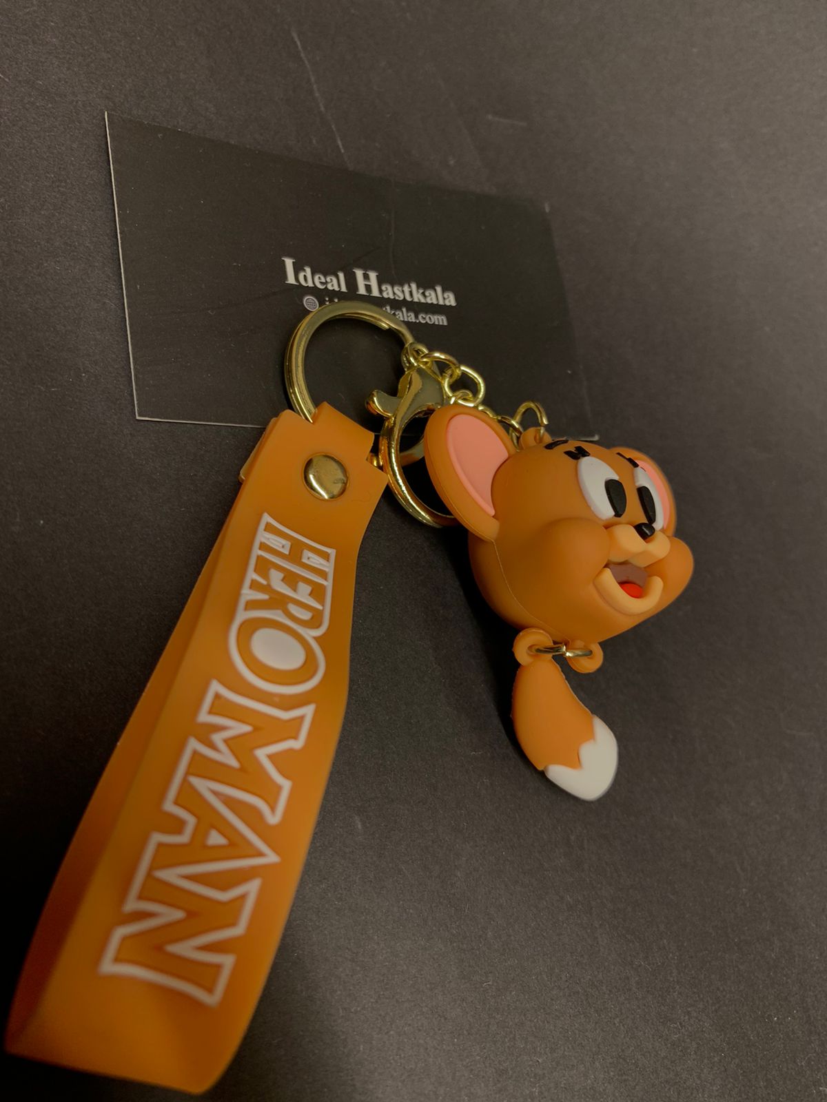 Tom and Jerry Face Keychains