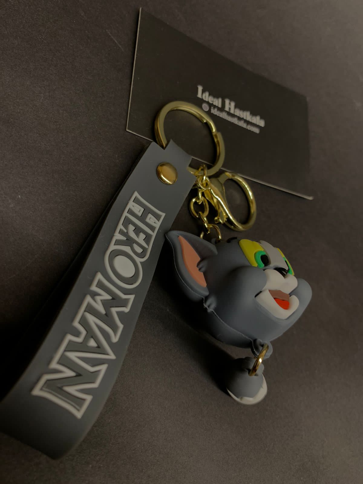 Tom and Jerry Face Keychains