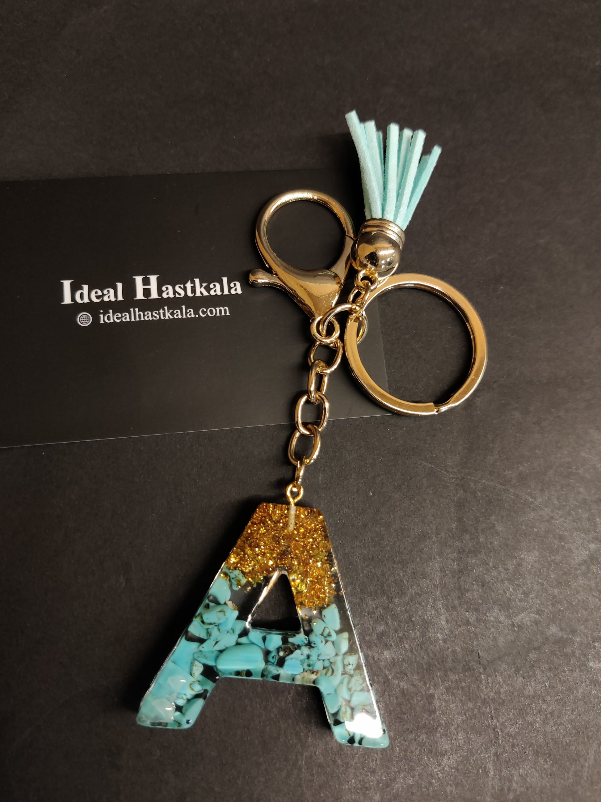 Letter A Keychain
